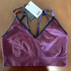 Knix Longevity Bra - deep plum/eclipse